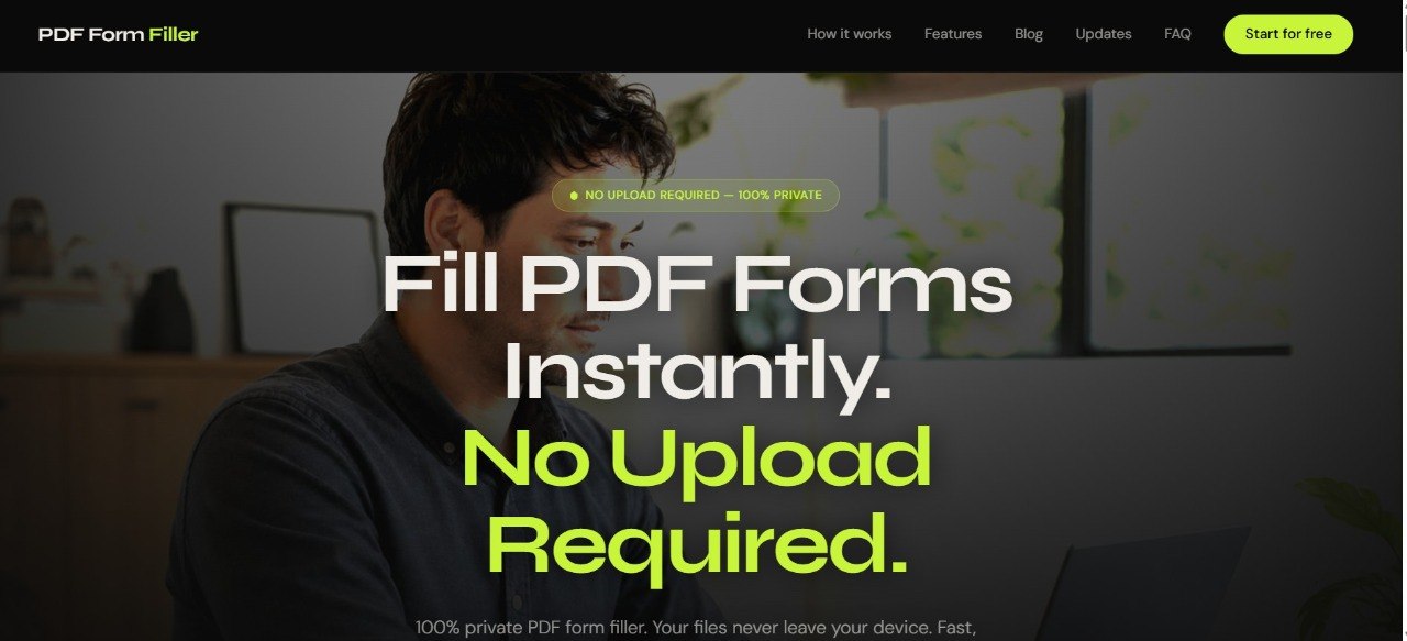 PDF Form Filler web app